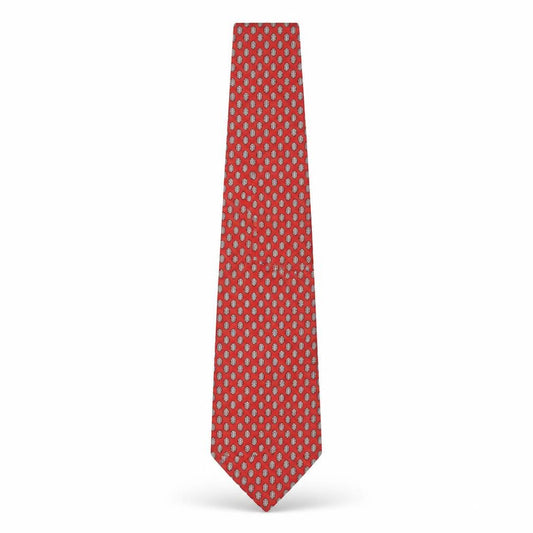 Angelo Rossi Men's Red Silk Paisley Tie