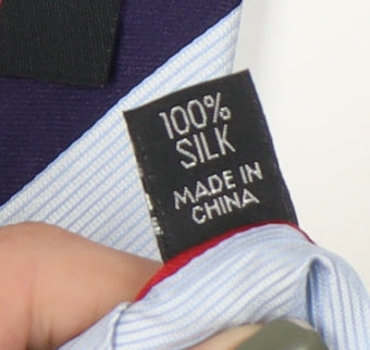 Thomas Nash Men's Multicoloured Striped Silk Tie