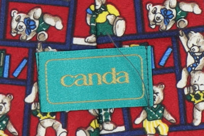 Mens Canda Red  100% Polyester  Tie