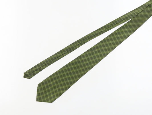 René Chagal Men's Green Slim Tie, Polyester, One Size