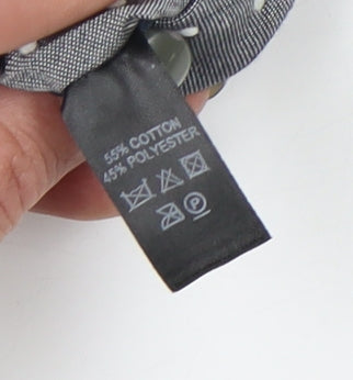 River Island Grey Polka Dot Cotton Blend Tie