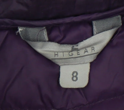 Womens UK Size 8 Hi Gear Purple Puffer Jacket