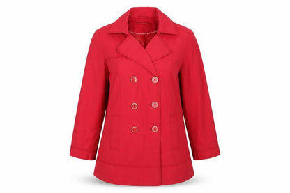 Womens UK Size 16 Debenhams Red Pea Coat