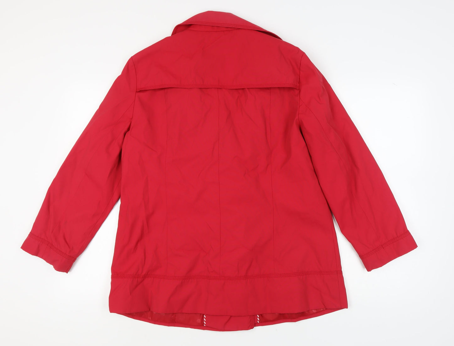 Womens UK Size 16 Debenhams Red Pea Coat