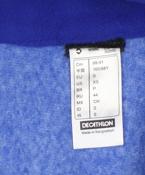 Decathlon Women's Blue Basic Jacket S, Full Zip