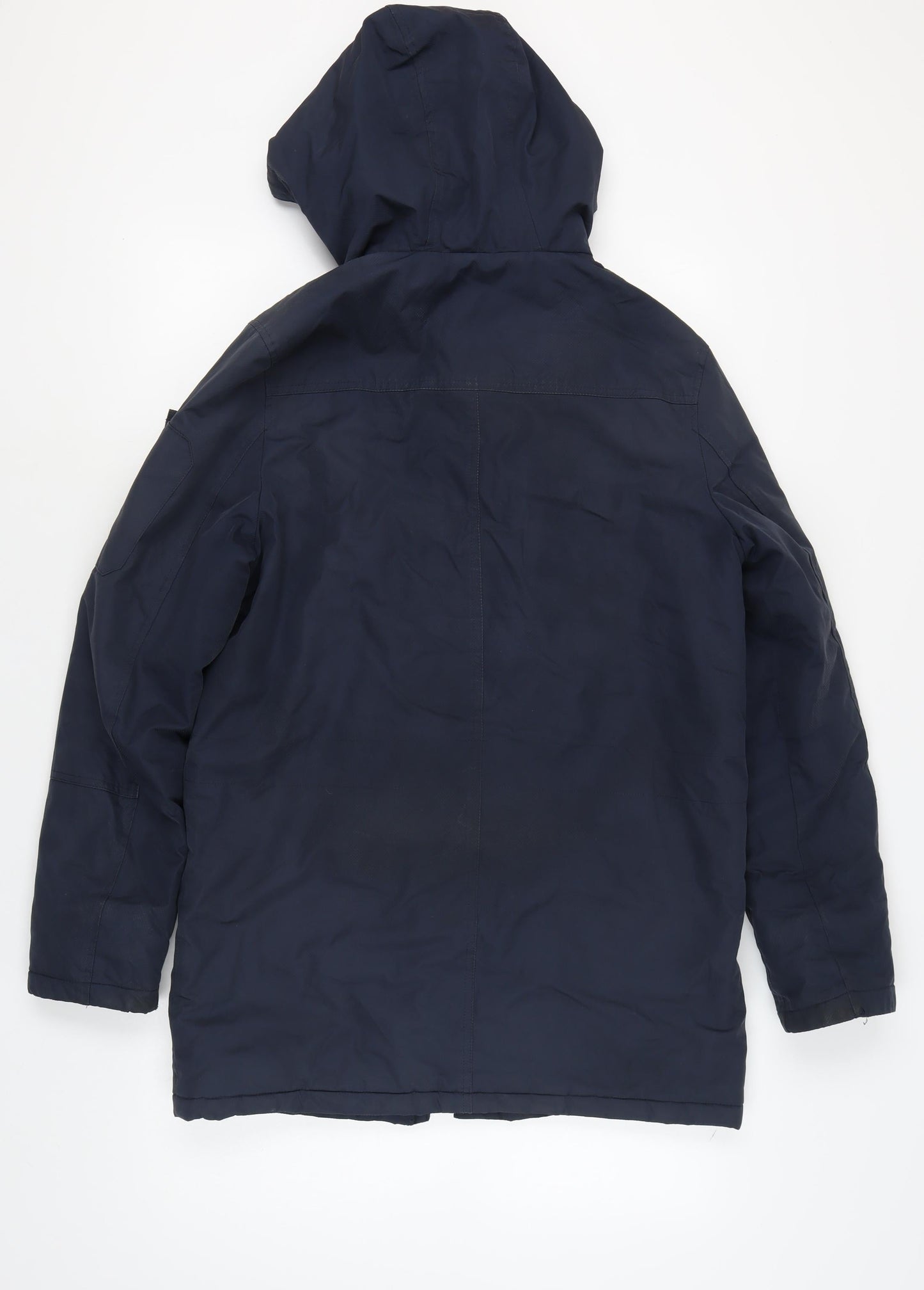 Mens UK Size S Red Herring Blue Parka Coat