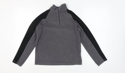 Unisex Adults UK Size XS Mountain Warehouse Grey 1/4 Zip Sweatshirt