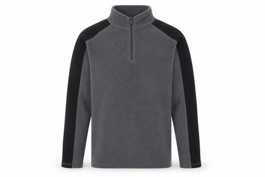 Front view of Mountain Warehouse XS Grey Fleece 1/4 Zip Sweatshirt