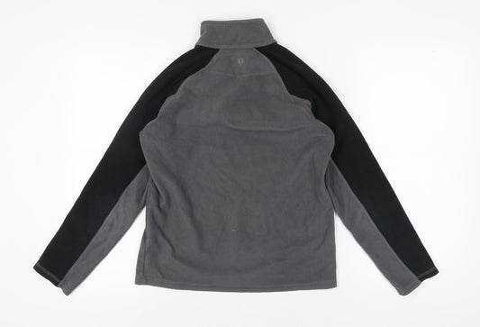 Unisex Adults UK Size XS Mountain Warehouse Grey 1/4 Zip Sweatshirt