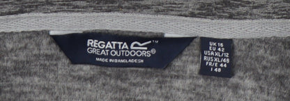 Regatta Women's Grey Full Zip Sweatshirt Size 16