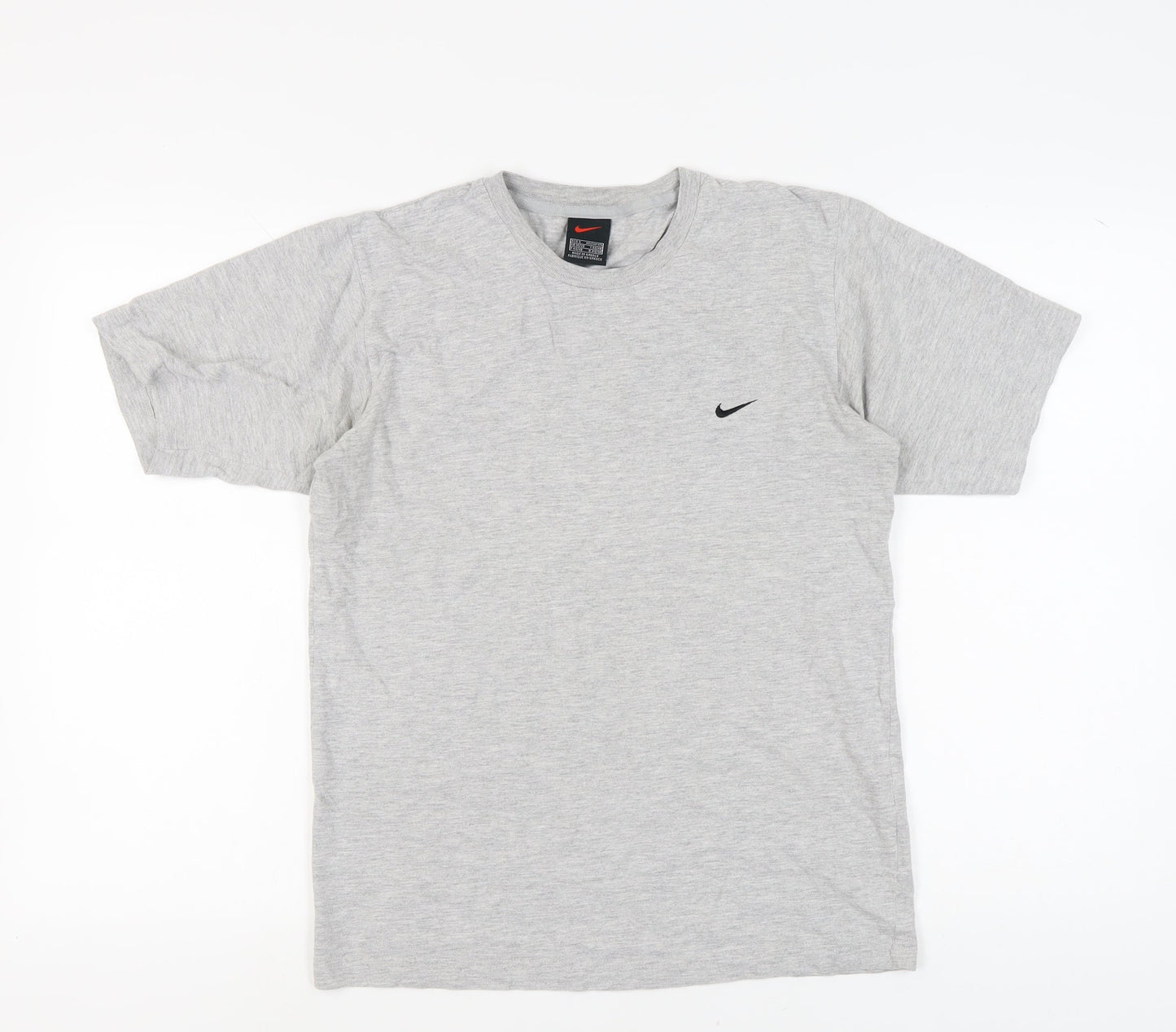 Nike Men's Grey Crew Neck T-Shirt, Size S, Casual Fit