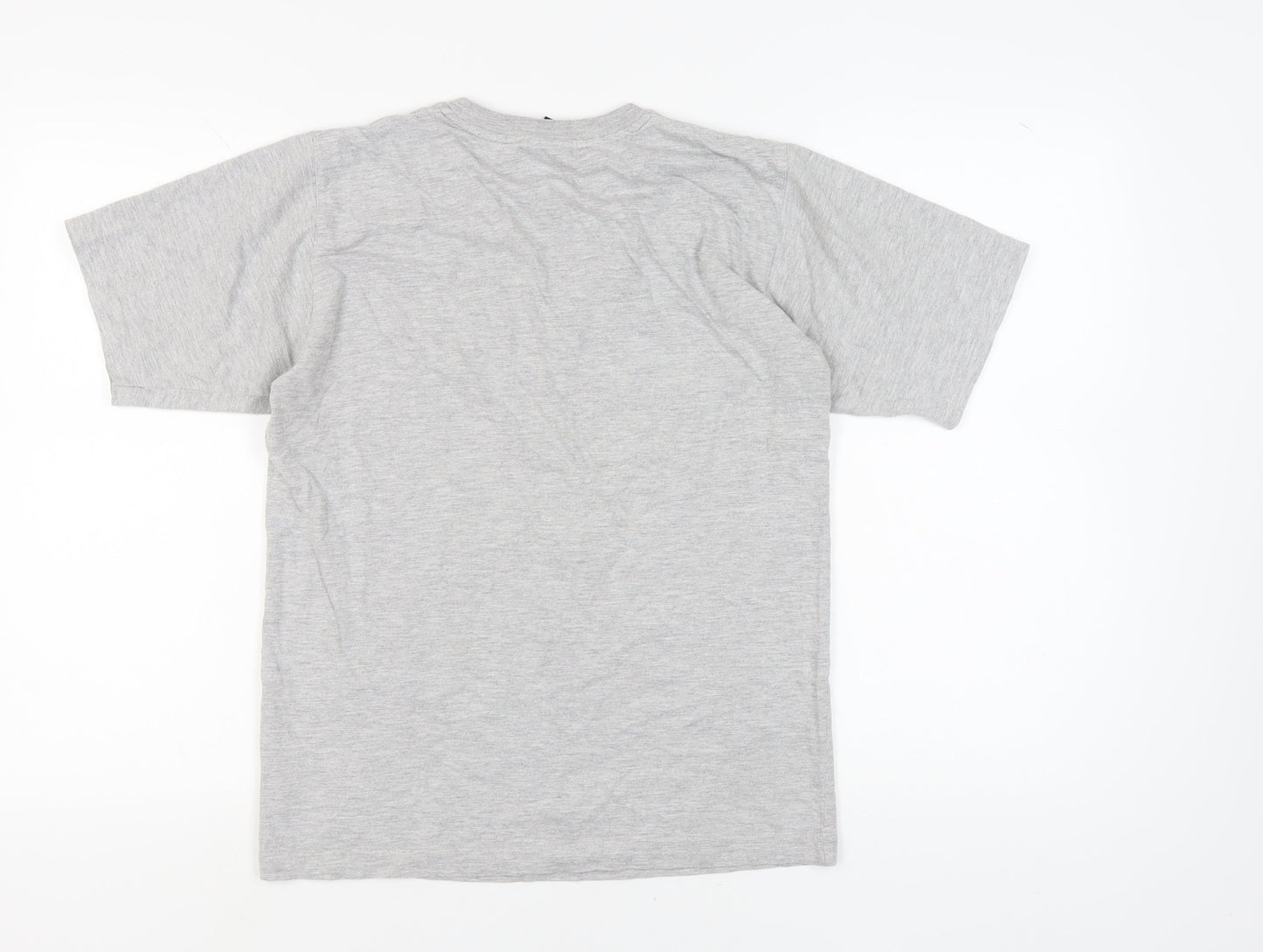 Nike Men's Grey Crew Neck T-Shirt, Size S, Casual Fit