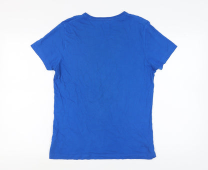 Mens UK Size S French Connection Blue  T-Shirt