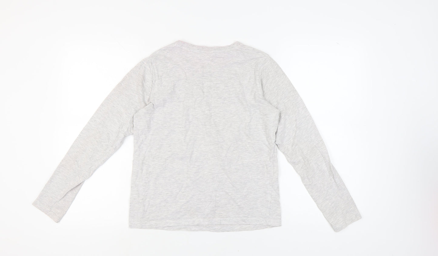 George Unisex Grey Christmas Elf Pyjama Top Size 8-10
