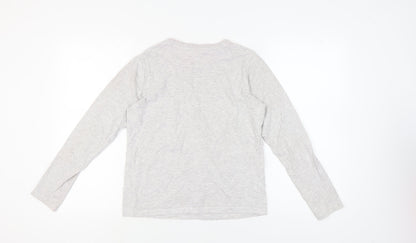George Unisex Grey Christmas Elf Pyjama Top Size 8-10