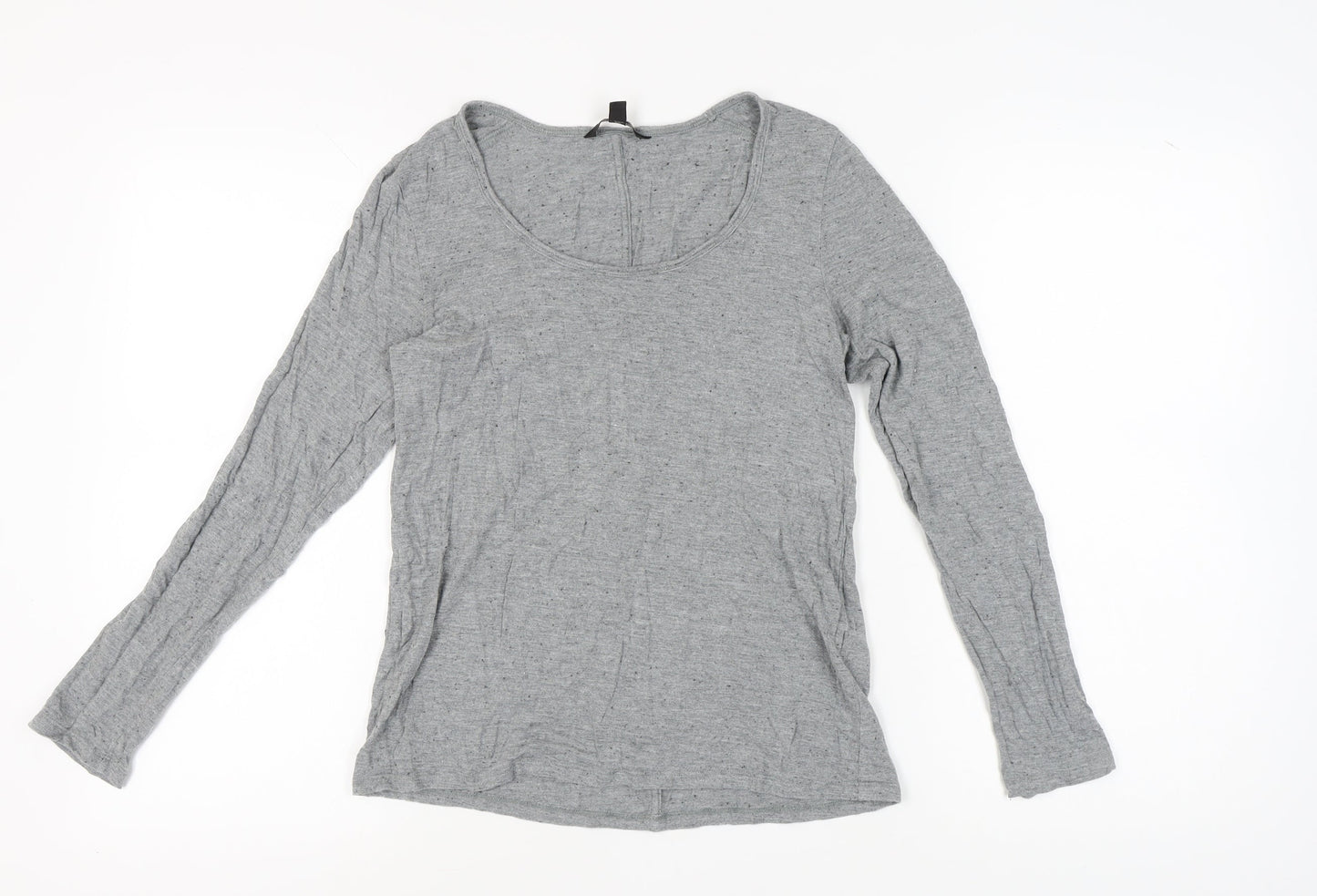 Banana Republic Women's Grey Long Sleeve T-Shirt S