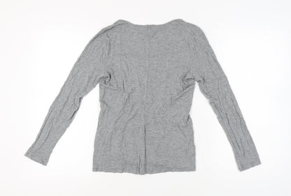 Banana Republic Women's Grey Long Sleeve T-Shirt S