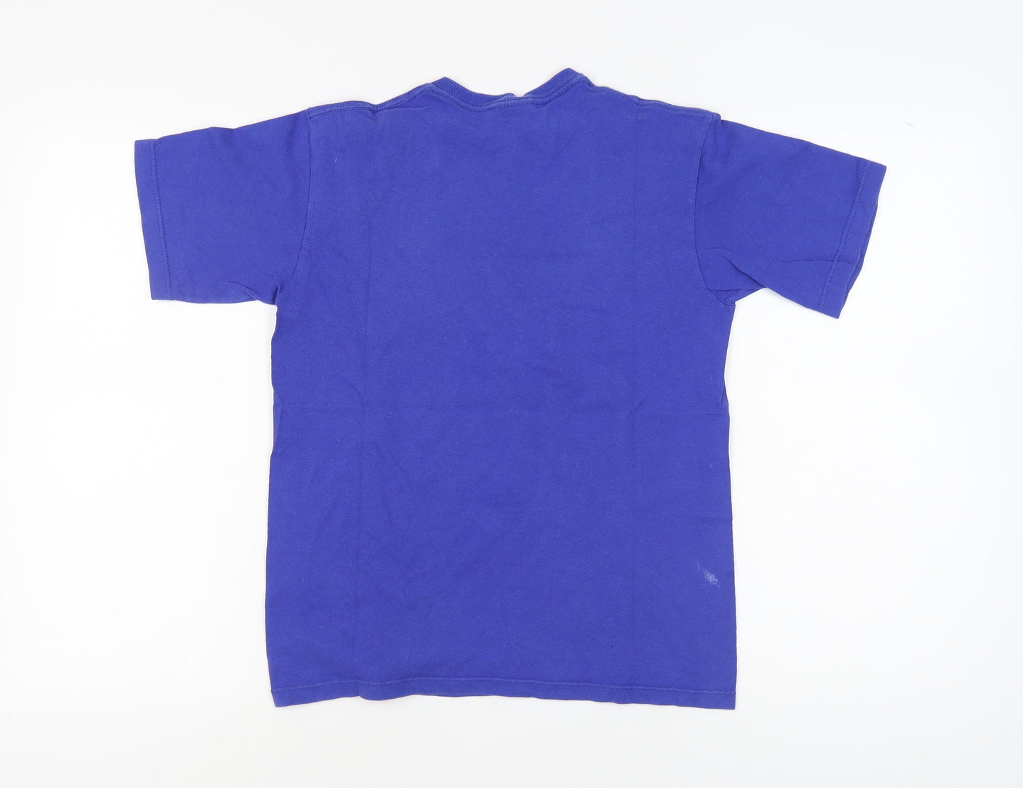 Nike Blue Unisex T-Shirt, M, V-Neck, 100% Cotton