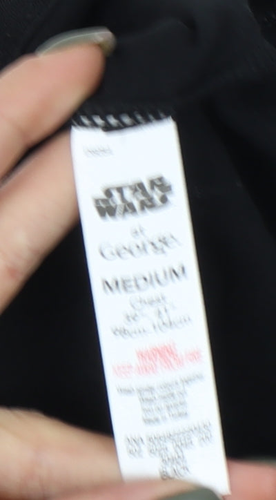 George Men's Black Star Wars Stormtrooper T-Shirt M