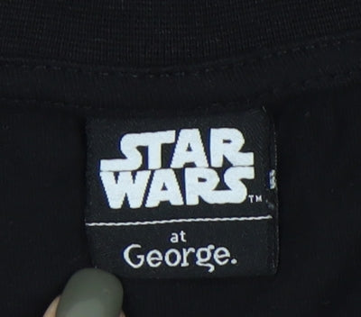 George Men's Black Star Wars Stormtrooper T-Shirt M