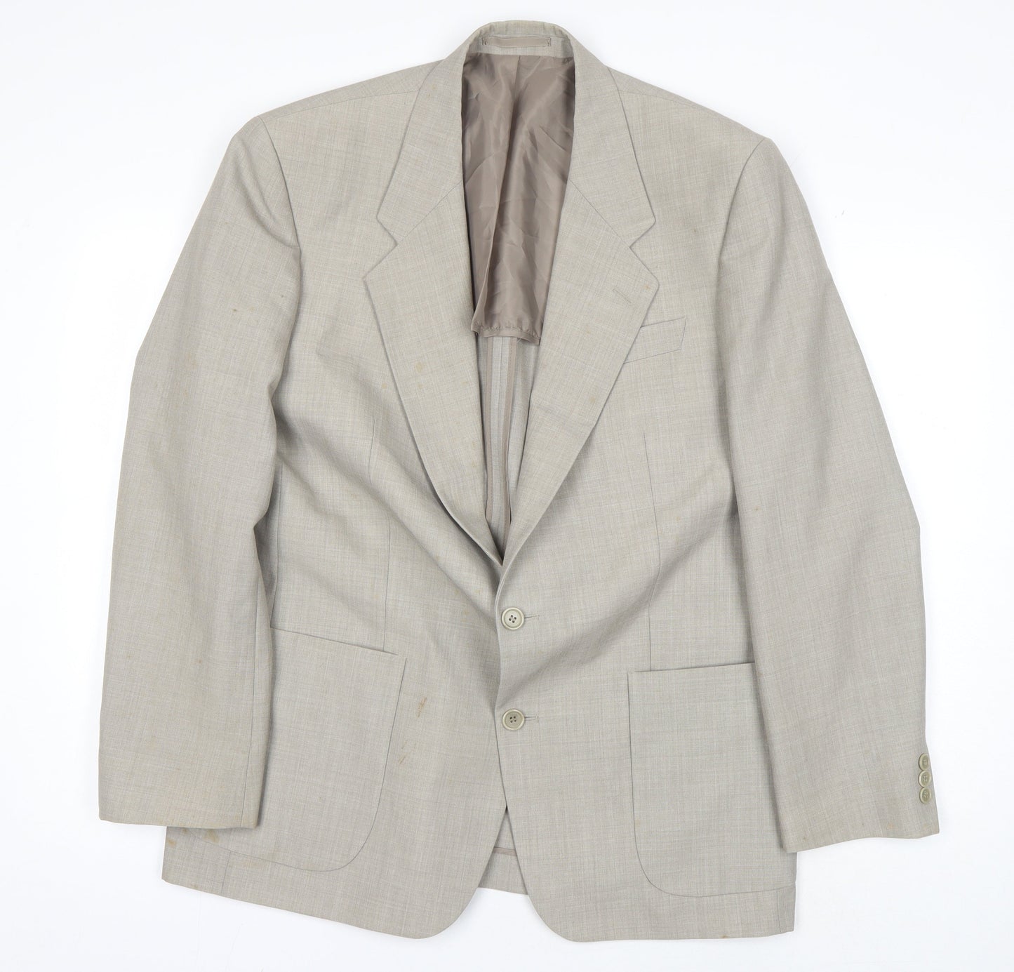 Mens UK Size 42 Gurteen Regular Beige Suit Jacket