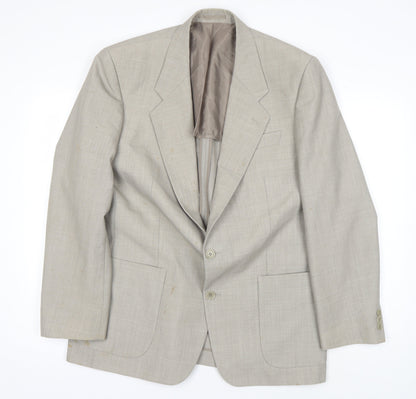 Mens UK Size 42 Gurteen Regular Beige Suit Jacket