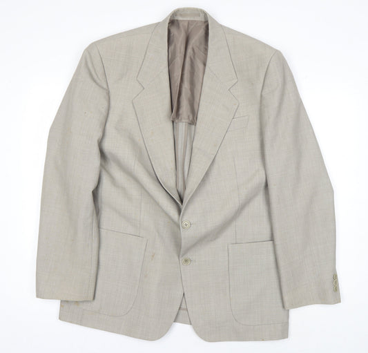 Mens UK Size 42 Gurteen Regular Beige Suit Jacket