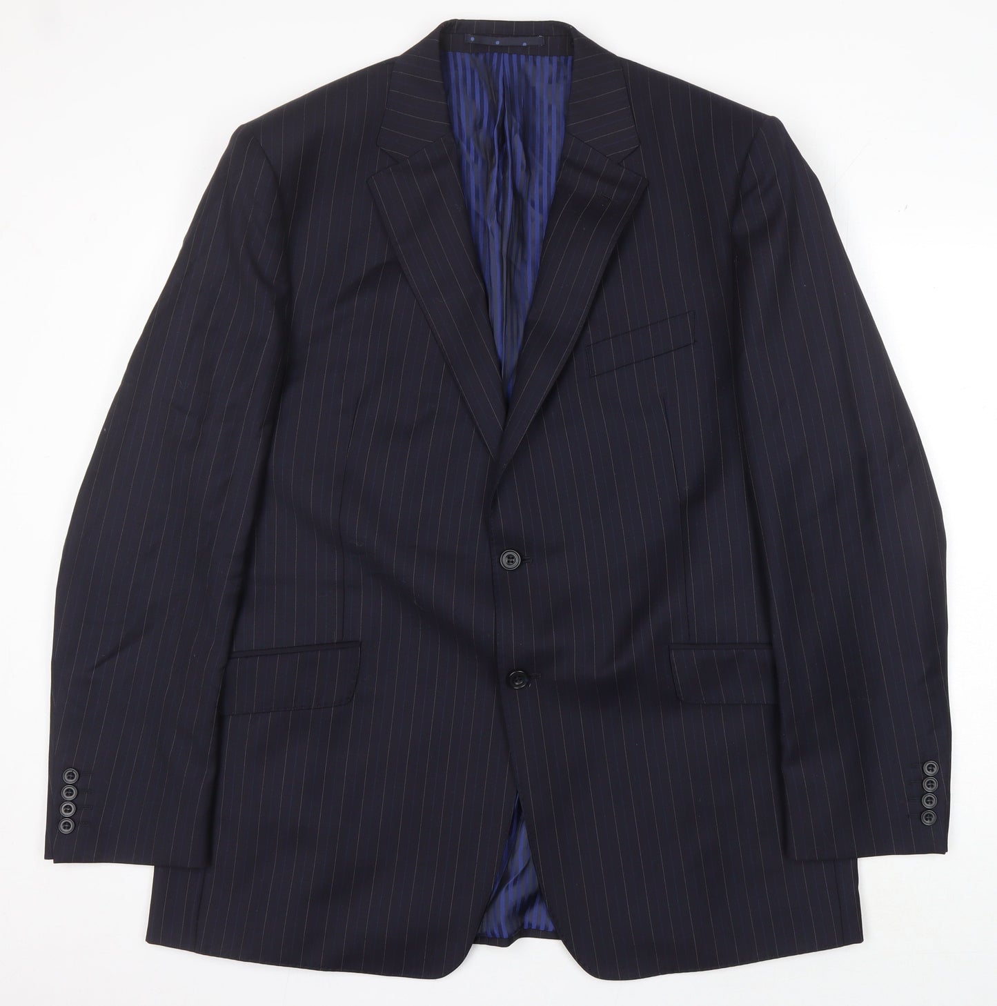 Mens UK Size 44 Marks and Spencer Regular Blue Suit Jacket