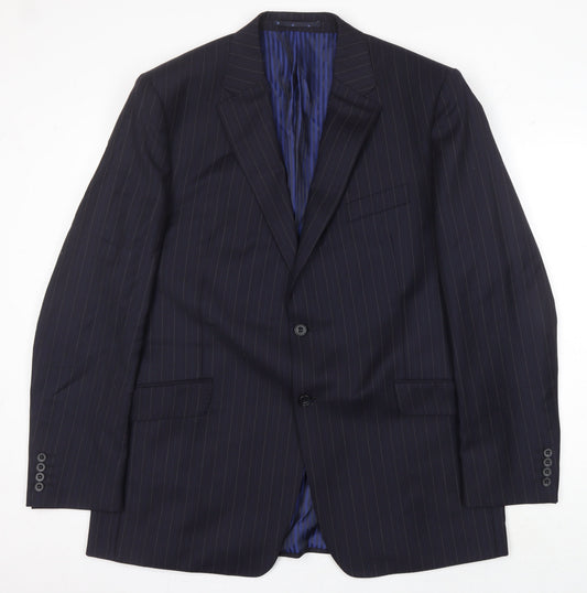 Mens UK Size 44 Marks and Spencer Regular Blue Suit Jacket