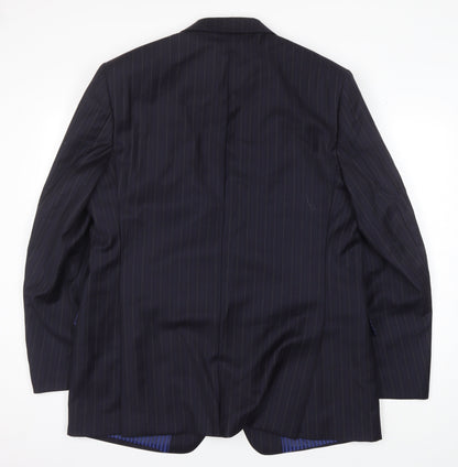 Mens UK Size 44 Marks and Spencer Regular Blue Suit Jacket