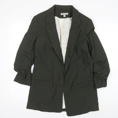 H&M Women's Green Blazer Size S - Elegant Workwear