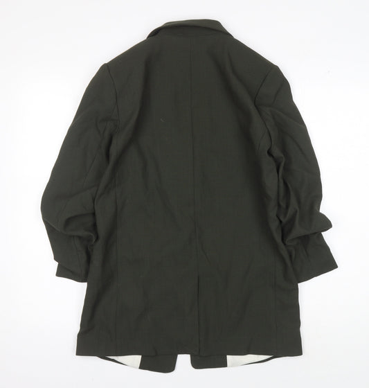 H&M Women's Green Blazer Size S - Elegant Workwear