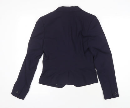 H&M Women's Blue Blazer, Size 8, Regular Fit