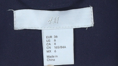 H&M Women's Blue Blazer, Size 8, Regular Fit