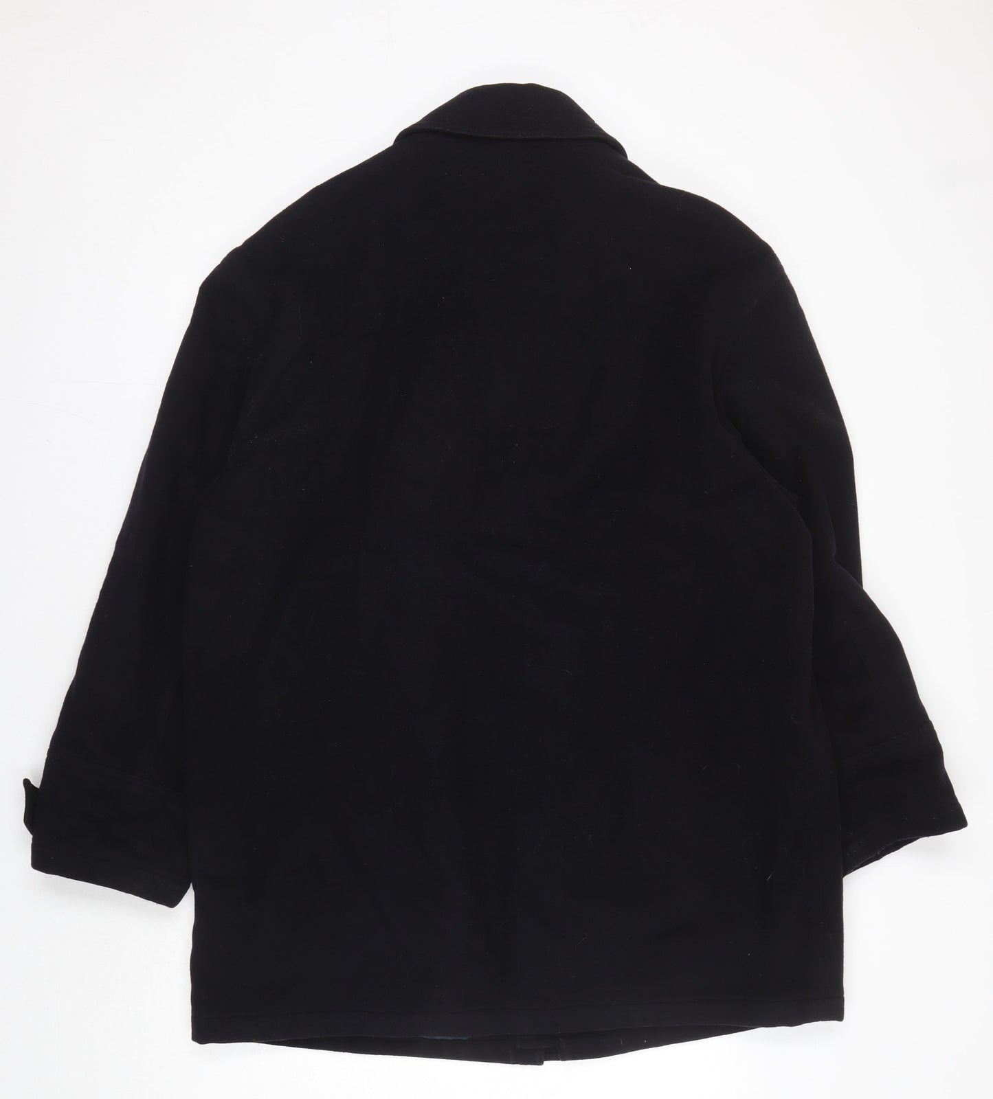 Mens UK Size M BR Menswear Black Overcoat