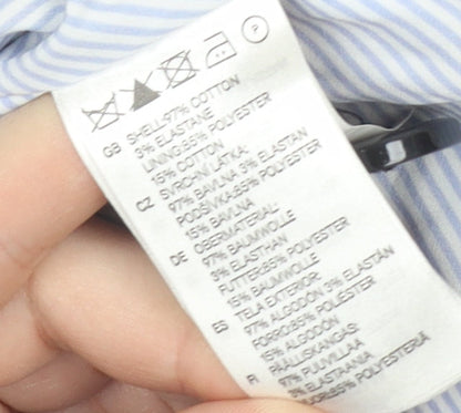 H&M Women's Blue Blazer, Size 6, Notch Collar, Business