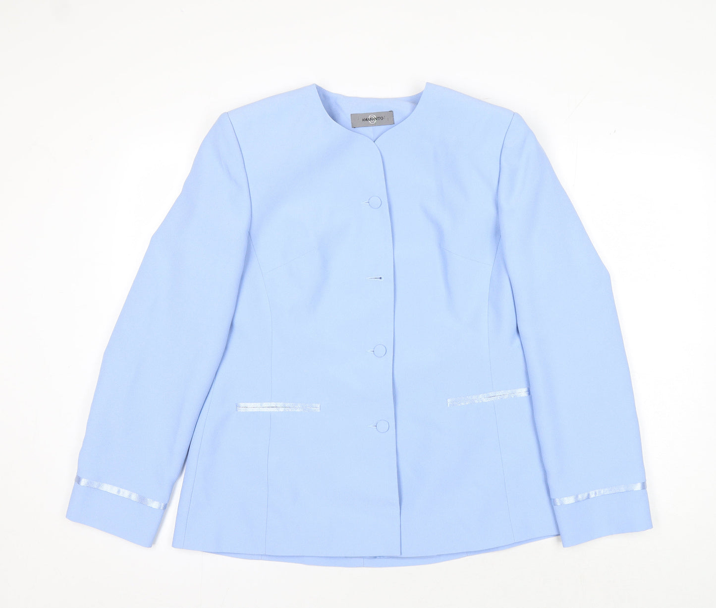 Womens UK Size 14 AMARANTO  Blue Suit Jacket