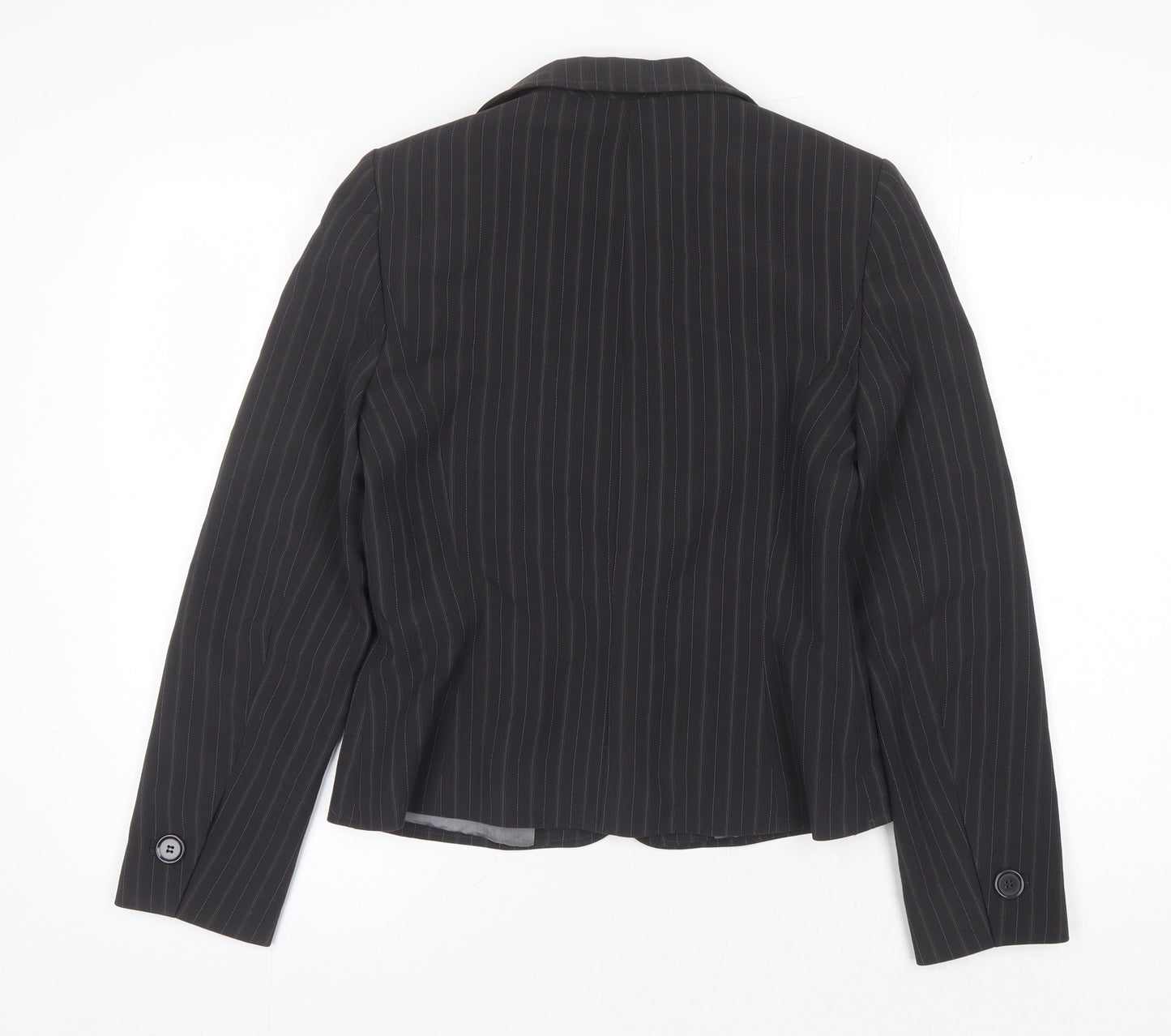 Dunnes Stores Black Pinstripe Suit Jacket Women Size 10