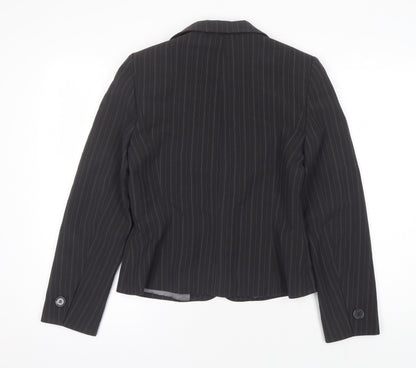 Dunnes Stores Black Pinstripe Suit Jacket Women Size 10