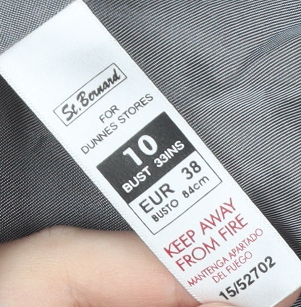 Dunnes Stores Black Pinstripe Suit Jacket Women Size 10