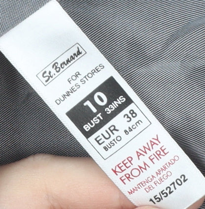 Dunnes Stores Black Pinstripe Suit Jacket Women Size 10