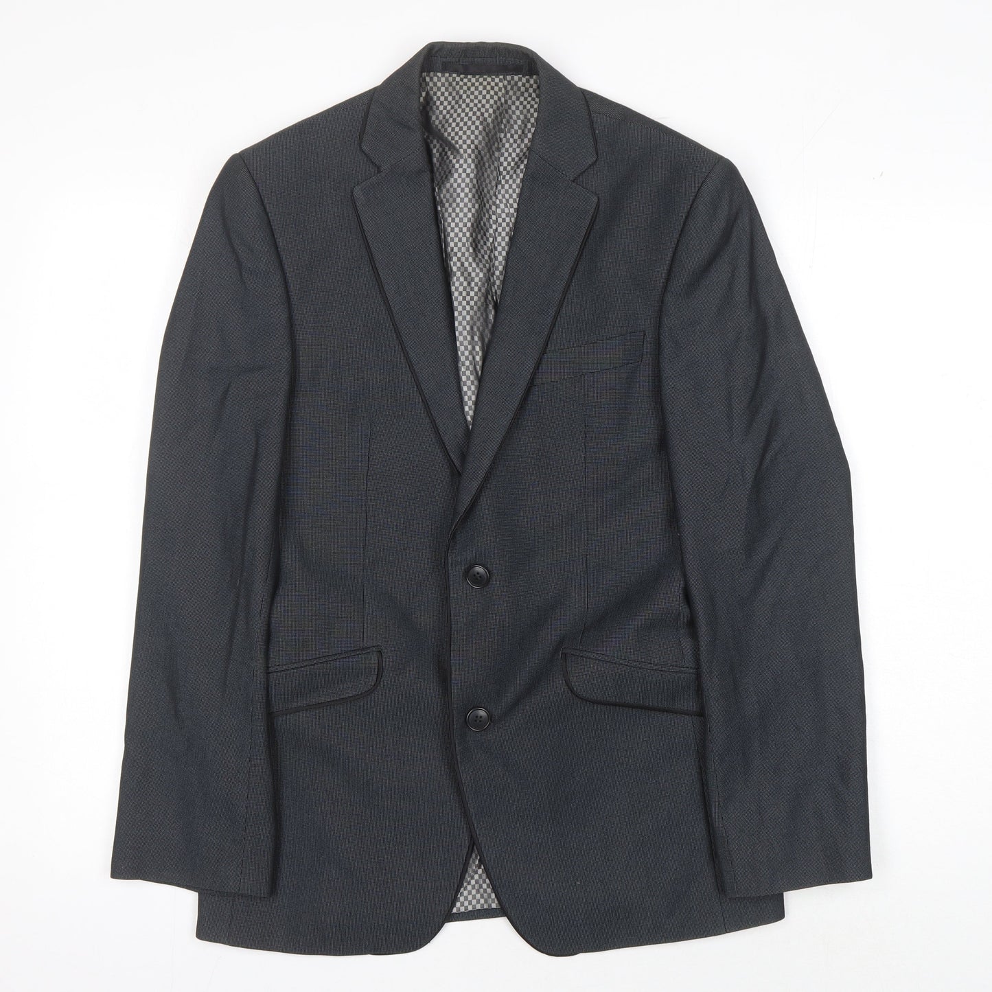 Mens UK Size 36 Lambretta Regular Black Suit Jacket