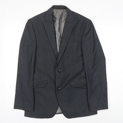 Mens UK Size 36 Lambretta Regular Black Suit Jacket
