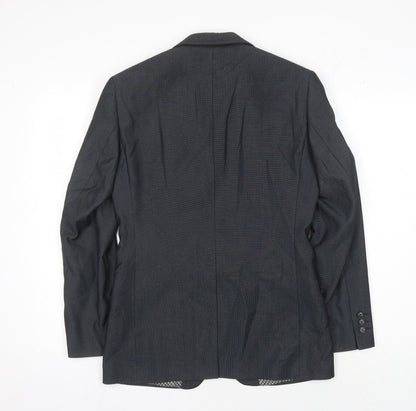 Mens UK Size 36 Lambretta Regular Black Suit Jacket