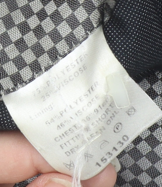 Mens UK Size 36 Lambretta Regular Black Suit Jacket