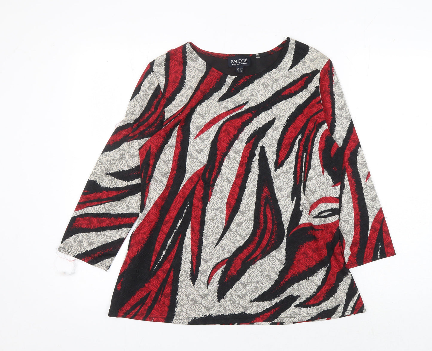 Womens UK Size 12 Saloos Multicoloured  Blouse