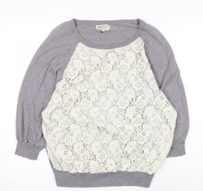Womens UK Size 14 NEXT Grey Pullover Jumper