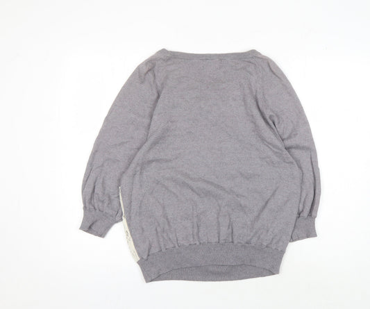 Womens UK Size 14 NEXT Grey Pullover Jumper
