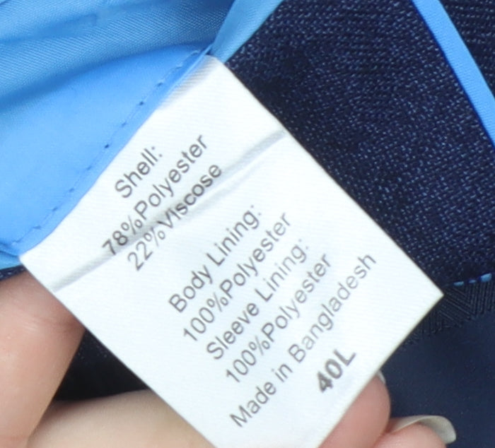 Mens UK Size 40 Sawyers & Hendricks Regular Blue Suit Jacket