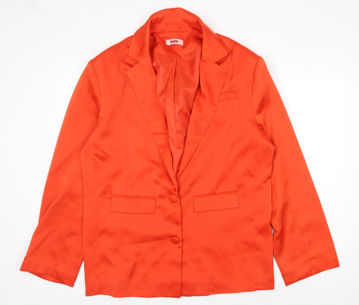 MISSPAP Orange Women's Size 8 Blazer Jacket